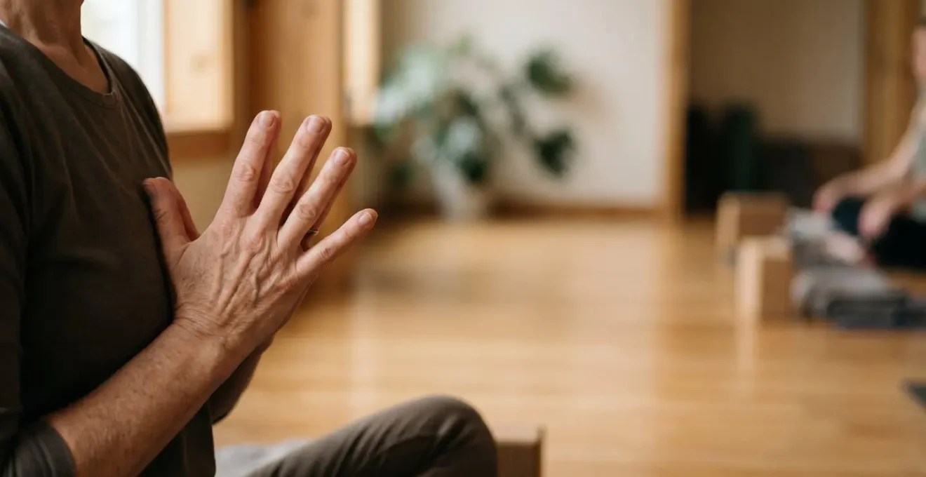 Intimate portrayal of genuine teaching presence and grounded authenticity in yoga instruction