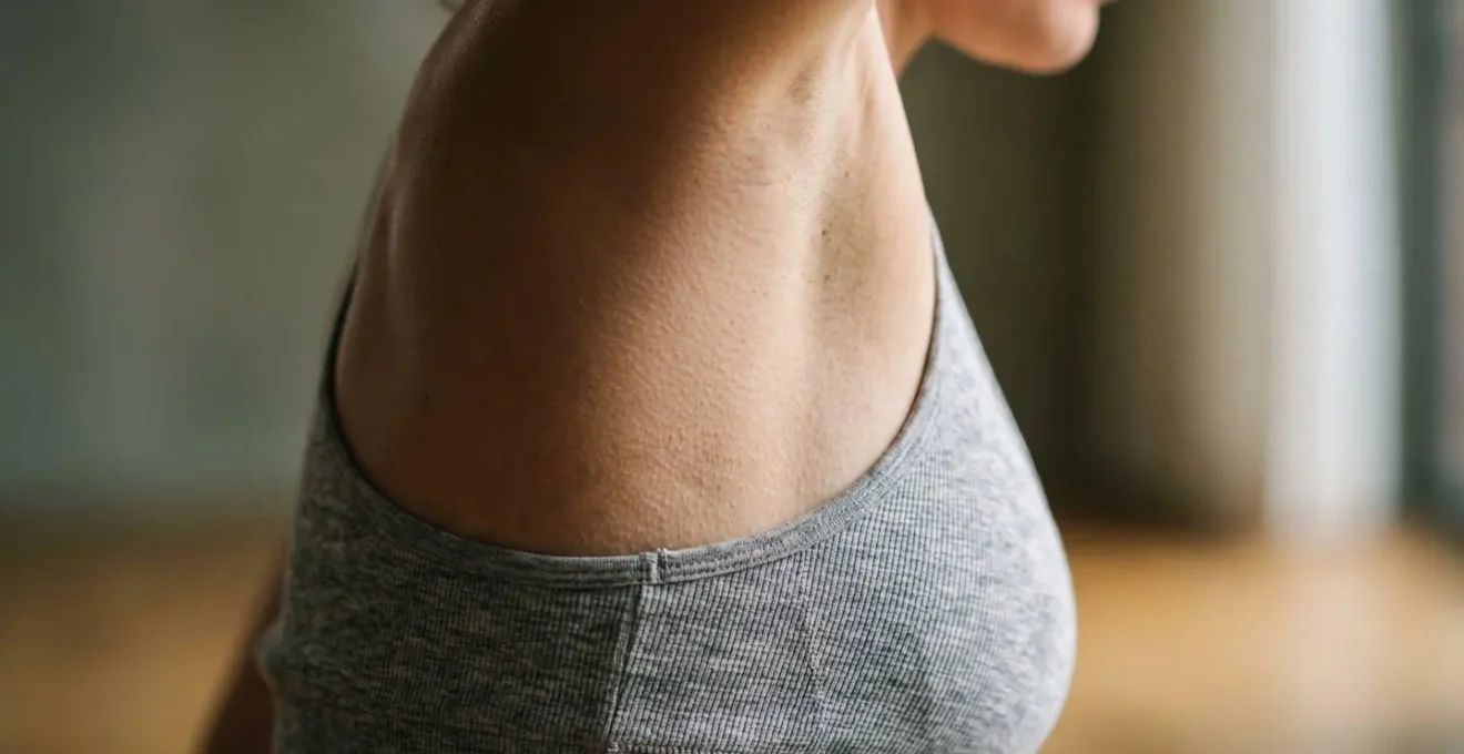 Intimate macro view of breath and bodily sensation during yoga practice